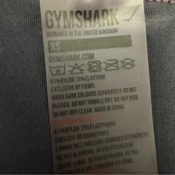 Gymshark Seamless Cropped Leggings XS Gray Activewear Stretch - Picture 4 of 6